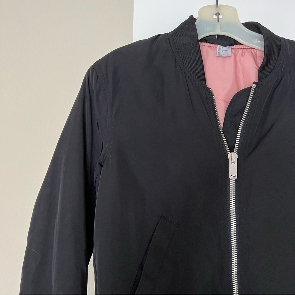 Black bomber jacket
